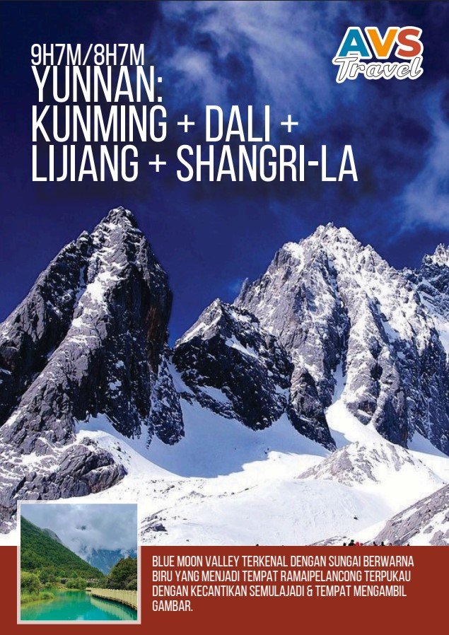 9D7N Yunnan: Kunming + Dali + Lijiang